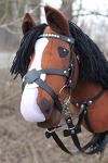 Handmade hobbyhorse Chestnut Enigma v.3 Stickhorse hobby horse horseonthestick