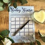 Baby Shower Bingo - Neutral Unisex/Boy/Girl - 20 Players - Perfect Party Game! (Blue)