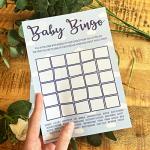 Baby Shower Bingo - Neutral Unisex/Boy/Girl - 20 Players - Perfect Party Game! (Blue)