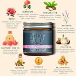 The Ilex Wood - Rose and Frankincense Face Cream - 100% Natural Handcrafted, Vegan, Moisturising, Anti Ageing, Wrinkle and Line Reducing Ingredients, Cruelty-Free, Palm Oil Free, Plastic Free - 60ml