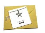 STAR charm necklace not throwing away my shot quote card jewellery gift, Hamilton musical theatre themed birthday Xmas present, love musicals novelty party bag favors