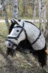 Handmade hobbyhorse White Spring Stickhorse hobby horse horseonthestick
