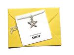 STAR charm necklace not throwing away my shot quote card jewellery gift, Hamilton musical theatre themed birthday Xmas present, love musicals novelty party bag favors