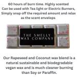 The Smelly Wax Company Blacked Opium Wax Melt Snapbar | Strong Scented Perfume Clamshell | Handmade in UK | Long Lasting Home Fragrance