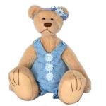 Abby - Teddy Bear OOAK Pale Peach Mohair Artist Collectable 25cm