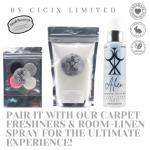 CICIX LIMITED Scented Vacuum Freshner Discs. 130+ Scents To Pick From. Handmade in England. Strong Scented, Long lasting. Pack of 4x 3cm Discs. Vegan And Cruelty Free. (Baby Powder)