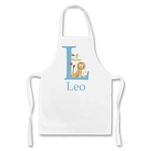 Personalised Kids Apron, Animal Apron, 2 sizes,Kitchen Gift, Cooking gift, Girl, Boy children's Toddler Apron (2-4yr)
