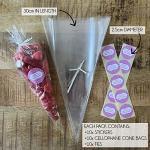 Baby Shower Sweet Bags & Stickers - Party Game Prize Favour - 10 Pack (Pink)