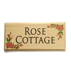 Personalised Red Rose Signs, Custom Rose Garden Plaque