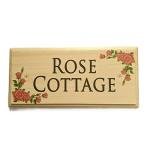 Personalised Red Rose Signs, Custom Rose Garden Plaque