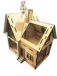 Large House from movie UP carls abode house dollshouse kit