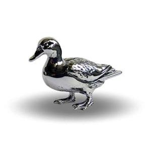 Duck figurine, solid hallmarked sterling silver ornament
