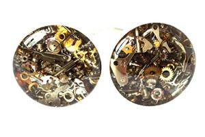 Steampunk Cufflinks Bronze, Watch Parts Cufflinks, Clockwork Cufflinks, Upcycled Cufflinks, Valentine Gifts