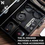 Holme & Hadfield Premium 7-Slot Wooden Watch Display Case with Lifetime Assurance – Large Handcrafted Men’s Watch Box with Accessory Drawer – Birthday Gift for Collectors – Luxury Built to Last