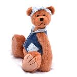 Belle - Teddy Bear OOAK Salmon Pink Mohair Artist Collectable 25cm
