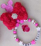 Personalised pram charm in multi colors baby girls and boys