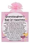 Granddaughter's Bag of Happiness ~ Unique Sentimental Novelty Gift & Greetings Card | Birthday Present | Gift for a Granddaughter | Personalised Keepsake