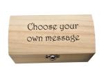 Personalised Wooden Keepsake Box Gift Any Name Or Message, Pirate Treasure Chest Trinkets Collectibles Memory Box