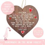 A present for mum | I love you mum present gifts | best mum ever in the world | handmade plaque presents | heart wooden hanging plaques | mother from daughter thank you | christmas