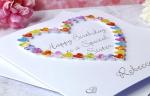 Birthday Card for a Special Sister - Personalised + Optional Message, Colourful Love Hearts Cards – Adult Sisters