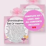 Granddaughter's Bag of Happiness ~ Unique Sentimental Novelty Gift & Greetings Card | Birthday Present | Gift for a Granddaughter | Personalised Keepsake