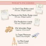 Baby Shower Game Multipack | Wildflower Neutral | Predictions | Don't Say Baby | Measure Baby Bump | 20 Players