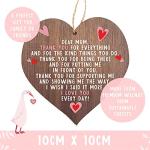 A present for mum | I love you mum present gifts | best mum ever in the world | handmade plaque presents | heart wooden hanging plaques | mother from daughter thank you | christmas