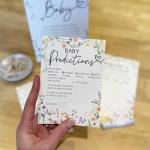 Baby Shower Game Multipack | Wildflower Neutral | Predictions | Don't Say Baby | Measure Baby Bump | 20 Players