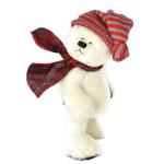 Blizzard - Polar Bear Cub Teddy Bear Off White Alpaca Artist Collectable OOAK 22cm