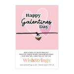 WishStrings Happy Galentine’s Day Gift Wish Bracelet | Friendship Bracelet for Best Friends, Gal Pals & Thoughtful Letterbox Gifts