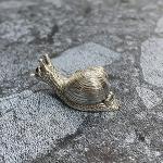 Collectible Victorian Style Snail Pill Snuff Box Figurine with Ruby Stones 925 Sterling Silver