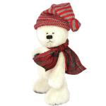 Blizzard - Polar Bear Cub Teddy Bear Off White Alpaca Artist Collectable OOAK 22cm