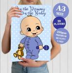 Pin the Dummy on the Baby - Blue/Boy- 20 Players - Baby Shower Party Game!