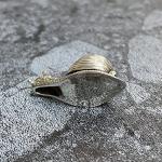 Collectible Victorian Style Snail Pill Snuff Box Figurine with Ruby Stones 925 Sterling Silver