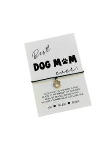 Dog Mom gift | Dog Mum gift | Dog Mom/Dog Mum wish string bracelet | Birthday gift from the dog | Present for a Dog Mum | Gift for her