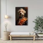 Canadian Eskimo Dog Renaissance Oil Painting Canvas Art Print – Regal Canine Portrait, Historical Elegance, Luxurious Decor, Unique Dog Lovers Gift, Animal Artwork Collectible