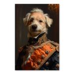 Canadian Eskimo Dog Renaissance Oil Painting Canvas Art Print – Regal Canine Portrait, Historical Elegance, Luxurious Decor, Unique Dog Lovers Gift, Animal Artwork Collectible