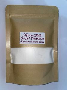 Sandalwood & Vanilla highly fragranced carpet Freshener Scented. Shake & Vacuum, Carpet Sprinkle. Carpet dust ~250g. | Vegan Friendly | Cruelty Free | Handmade In UK | Highly Scented