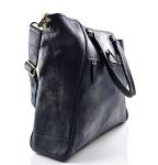 Leather ladies handbag blue shopper shopping bag shoulder bag luxury bag women handbag washed leather women leather vintage leather purse