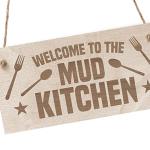 Red Ocean Mud Kitchen Accessories Welcome Mud Kitchen Sign Home School Garden Outdoor Hanging Plaque Plot Sign Gift