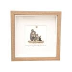 Family Pebble Art Picture Framed Personalised For New Home Mum And Dad Mothers Day Gift