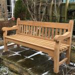 Personalised Engraved Memorial Bench Oak outdoor Garden Furniture