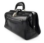 Leather doctor bag medical bag handbag ladies men leather bag vintage medical bag retro doctor bag made in Italy luxury bag weekender black