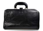 Leather doctor bag medical bag handbag ladies men leather bag vintage medical bag retro doctor bag made in Italy luxury bag weekender black