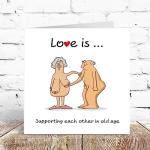 SWIZZOO Funny Birthday Card, Valentines Card, Anniversary Card for Husband or Wife - Adult Humourous Gift Cards for Couples - Supporting Each Other - Romantic Gifts and Love You Presents for Her & Him