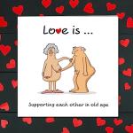 SWIZZOO Funny Birthday Card, Valentines Card, Anniversary Card for Husband or Wife - Adult Humourous Gift Cards for Couples - Supporting Each Other - Romantic Gifts and Love You Presents for Her & Him