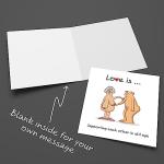 SWIZZOO Funny Birthday Card, Valentines Card, Anniversary Card for Husband or Wife - Adult Humourous Gift Cards for Couples - Supporting Each Other - Romantic Gifts and Love You Presents for Her & Him