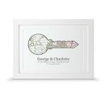 Personalised New Home Key Map Print | Housewarming Gift (A5-21 x 15cm, Print Only)