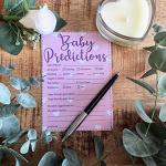 Baby Prediction Cards - 10 Players - Perfect Baby Shower Party Game! (Pink)