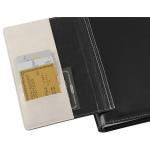 DOUBLE NOTES Daily Diary- cm 15x21 / 17x24 - black/beige-Handmade in italy